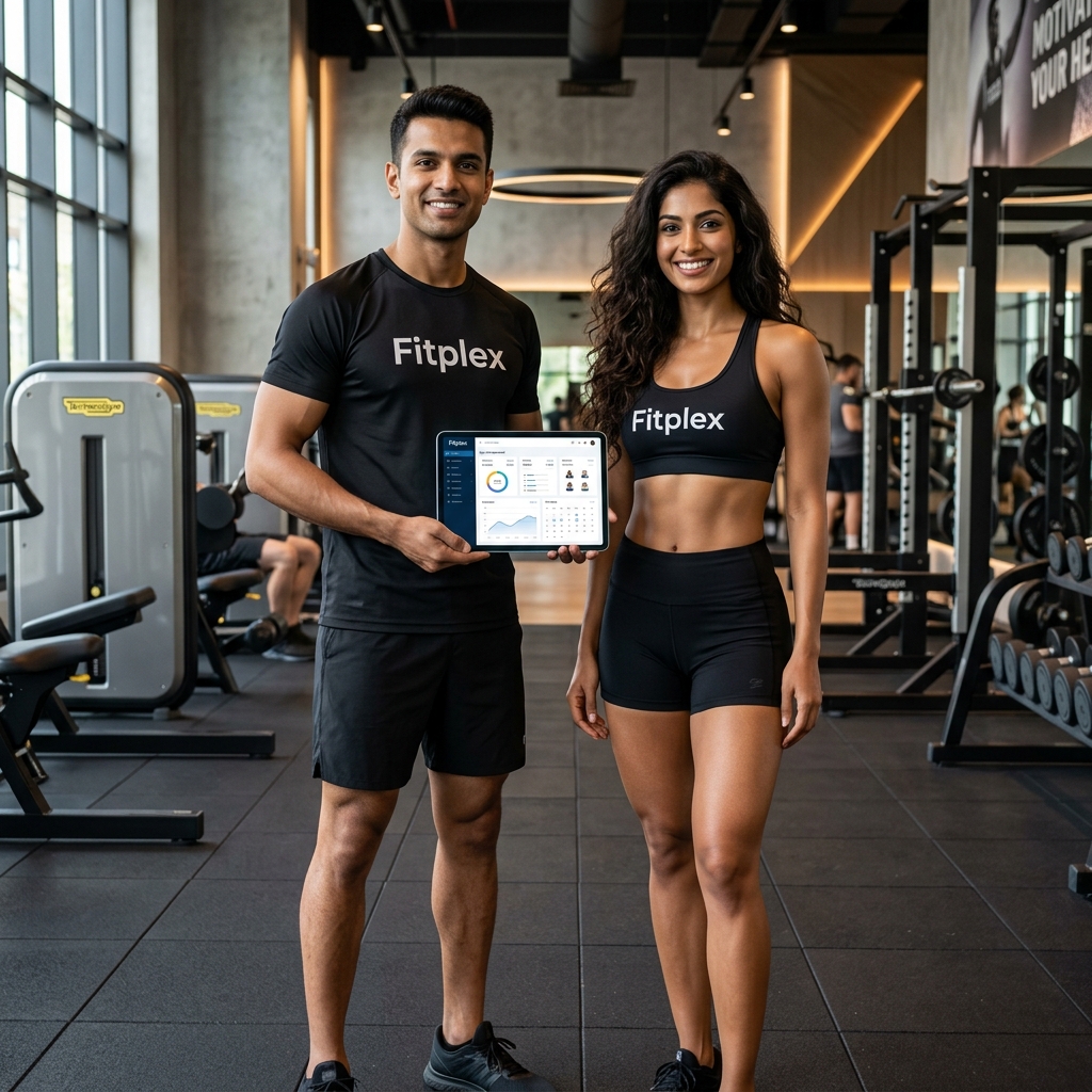 Fitplex Software - Gym Management Dashboard on Tablet